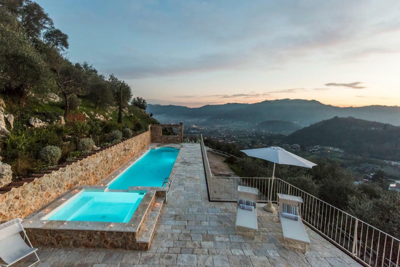 Charming Farmhouse In The Hills, Private Pool, Sea View, Dream Panorama Camaiore Extérieur photo