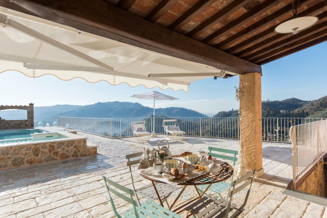 Charming Farmhouse In The Hills, Private Pool, Sea View, Dream Panorama Camaiore Extérieur photo